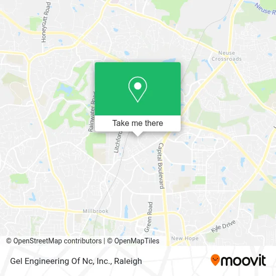 Gel Engineering Of Nc, Inc. map