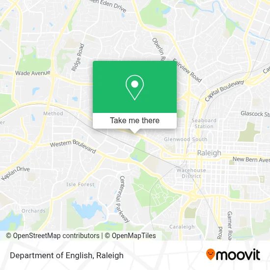 Department Of English map