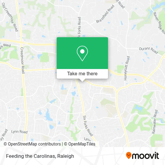 Feeding the Carolinas map