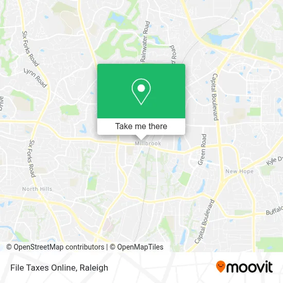 File Taxes Online map