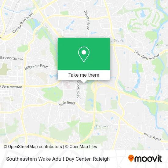 Southeastern Wake Adult Day Center map