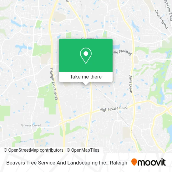 Beavers Tree Service And Landscaping Inc. map