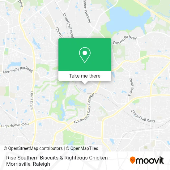 Rise Southern Biscuits & Righteous Chicken - Morrisville map