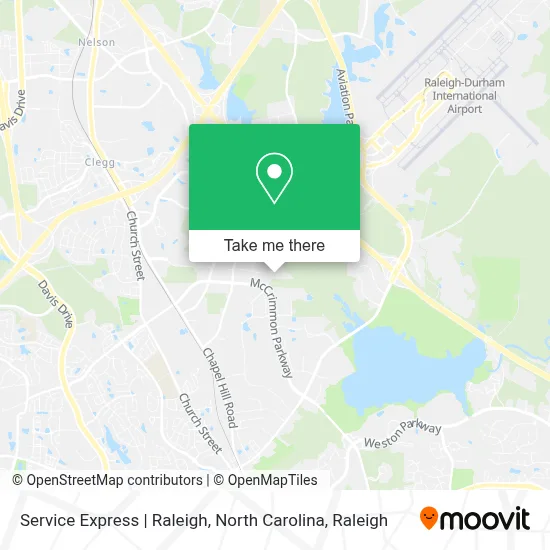 Service Express | Raleigh, North Carolina map
