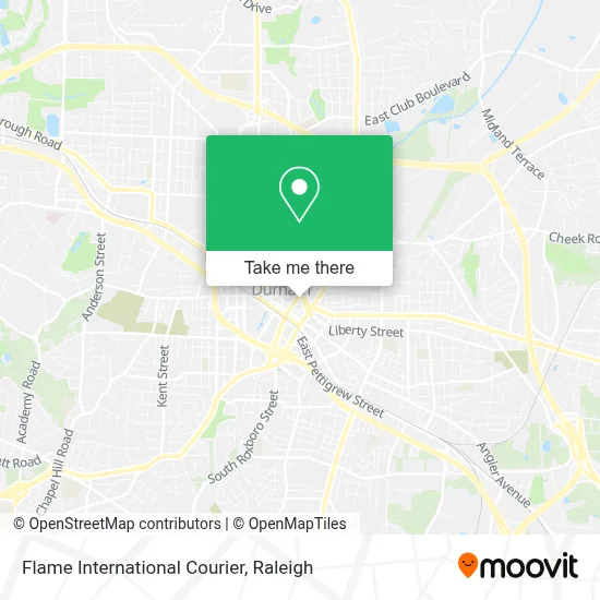 Flame International Courier map