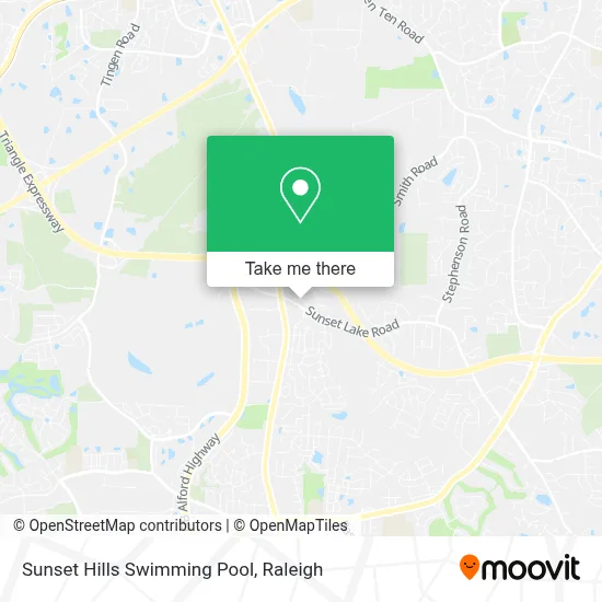 Sunset Hills Swimming Pool map