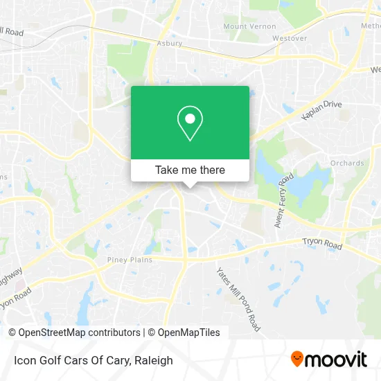 Icon Golf Cars Of Cary map