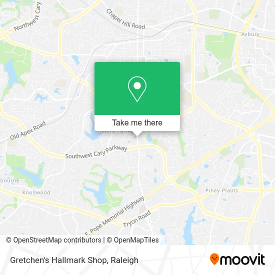 Gretchen's Hallmark Shop map