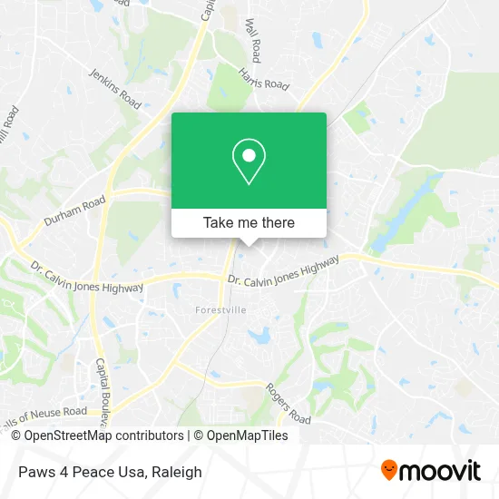 Paws 4 Peace Usa map