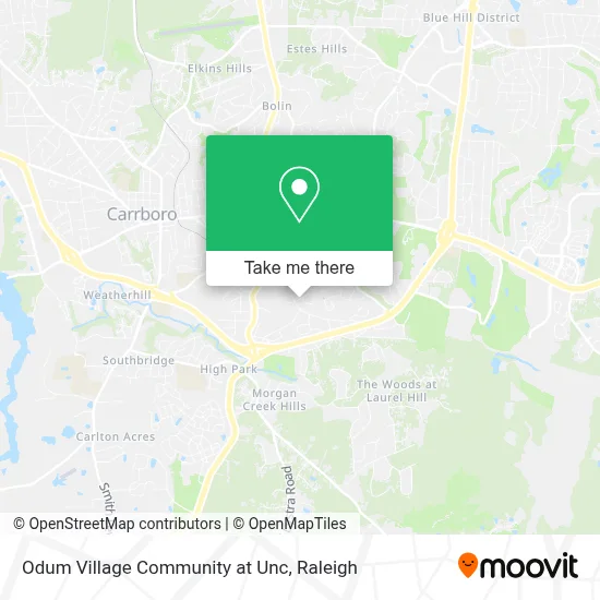 Odum Village Community at Unc map