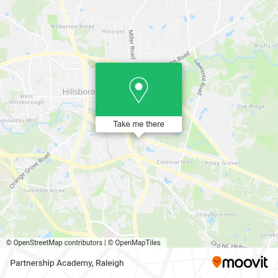 Partnership Academy map
