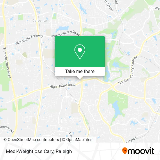 Medi-Weightloss Cary map