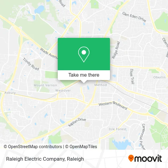 Raleigh Electric Company map