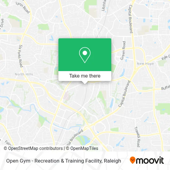 Open Gym - Recreation & Training Facility map