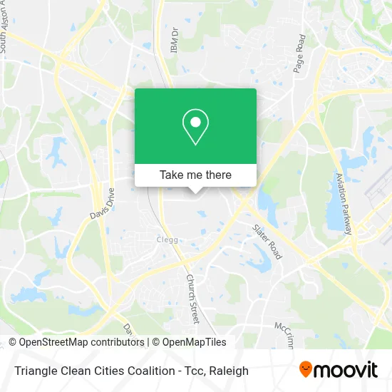 Triangle Clean Cities Coalition - Tcc map