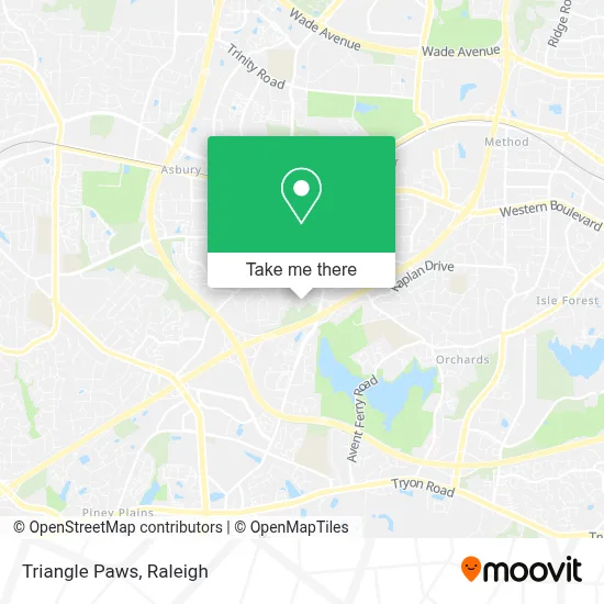 Triangle Paws map