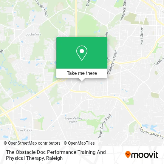 The Obstacle Doc Performance Training And Physical Therapy map