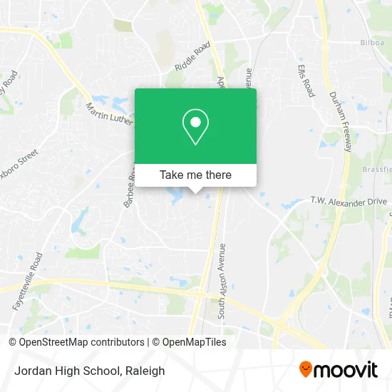 Jordan High School map