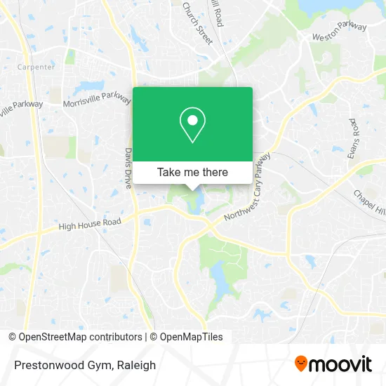 Prestonwood Gym map