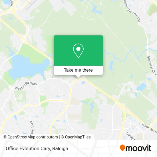 Office Evolution Cary map
