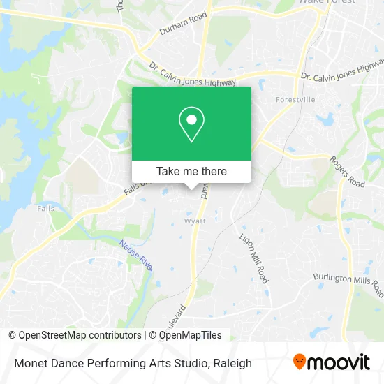 Monet Dance Performing Arts Studio map