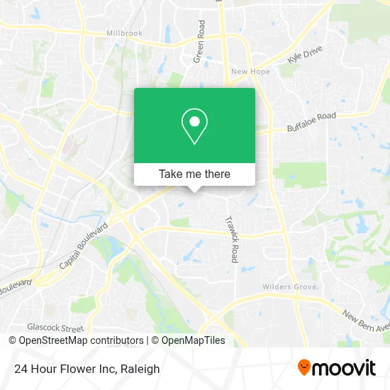 24 Hour Flower Inc map