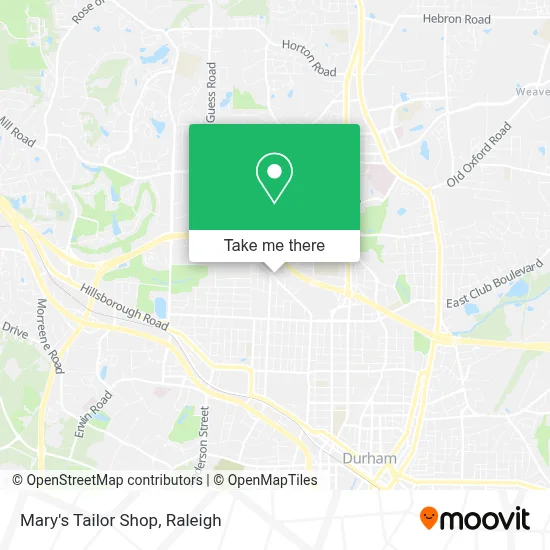 Mary's Tailor Shop map