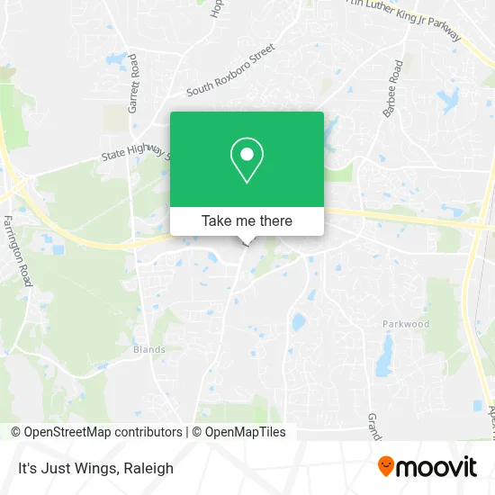 It's Just Wings map