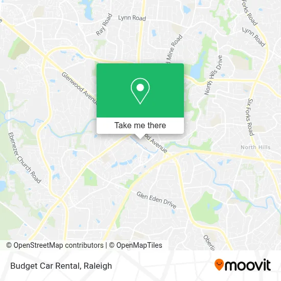 Budget Car Rental map