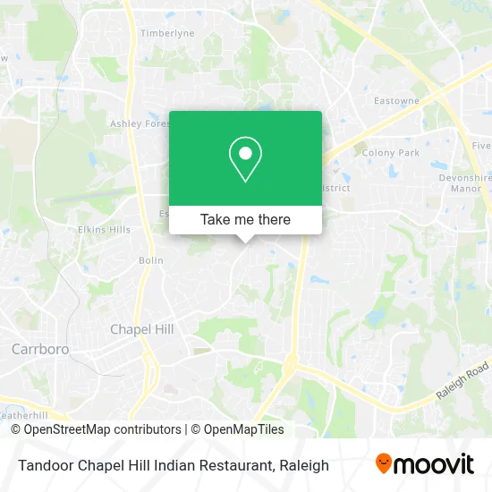 Tandoor Chapel Hill Indian Restaurant map
