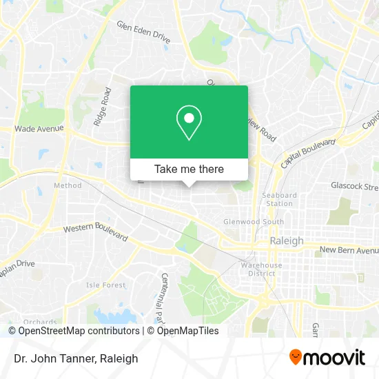 Dr. John Tanner map