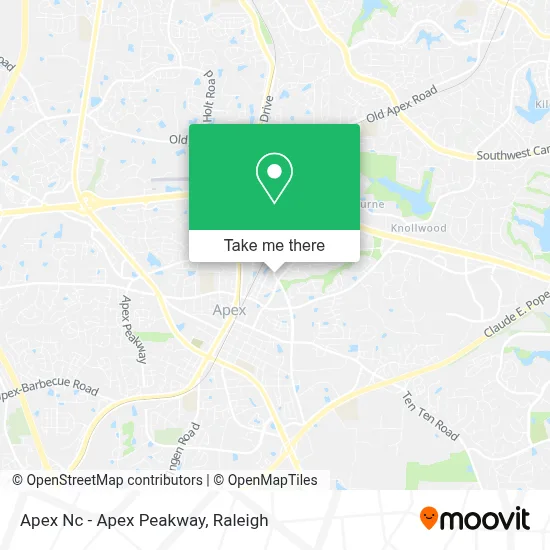 Apex Nc - Apex Peakway map