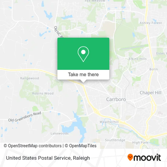 United States Postal Service map