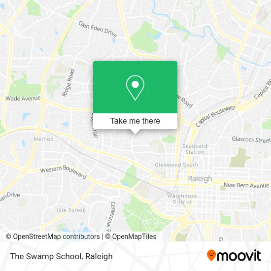 The Swamp School map