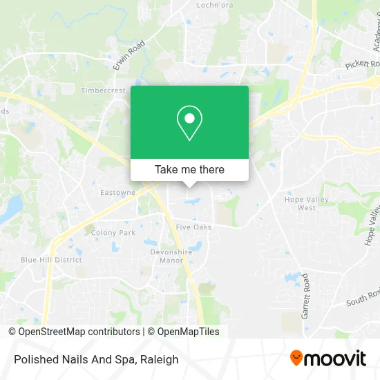 Polished Nails And Spa map