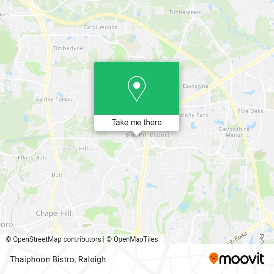 Thaiphoon Bistro map