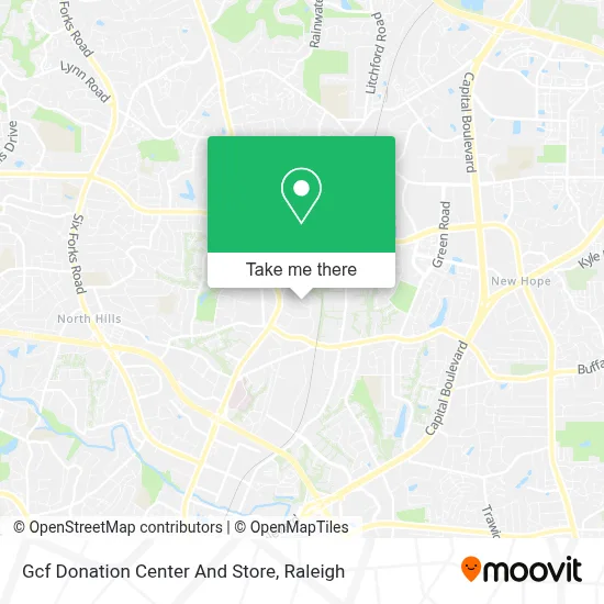 Gcf Donation Center And Store map