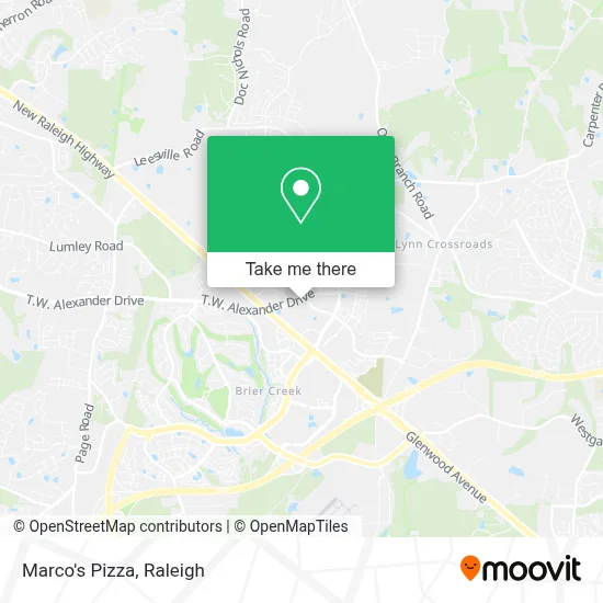 Marco's Pizza map
