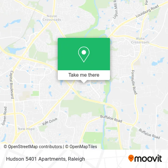 Hudson 5401 Apartments map