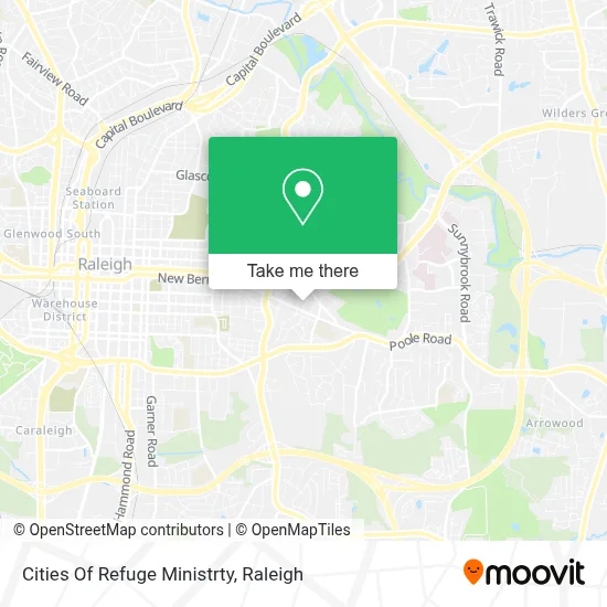 Cities Of Refuge Ministrty map
