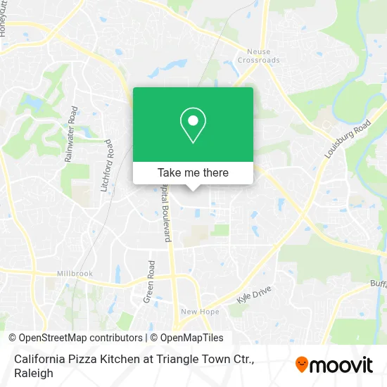 California Pizza Kitchen at Triangle Town Ctr. map