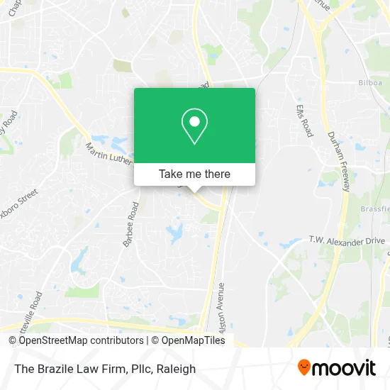 The Brazile Law Firm, Pllc map