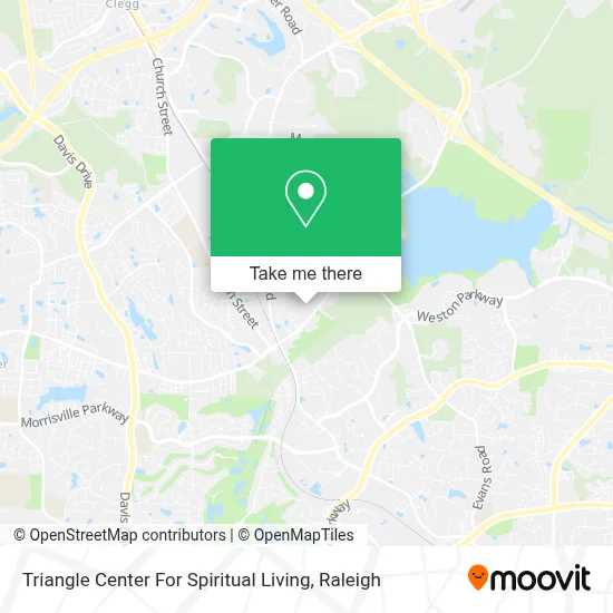 Triangle Center For Spiritual Living map