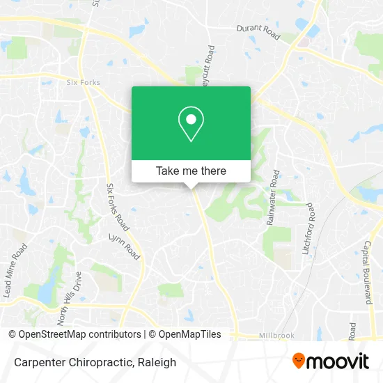 Mapa de Carpenter Chiropractic