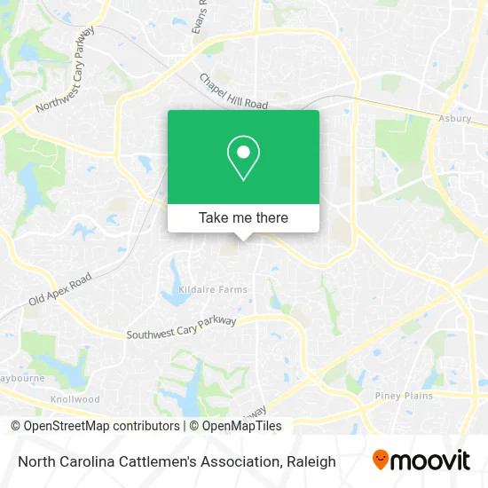 North Carolina Cattlemen's Association map