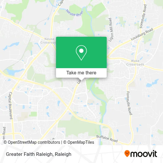 Greater Faith Raleigh map
