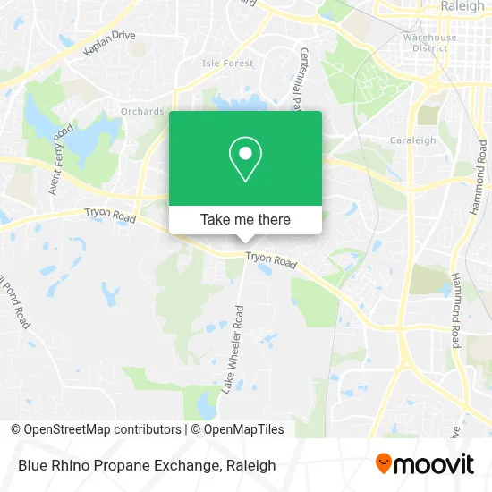 Blue Rhino Propane Exchange map
