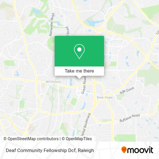 Deaf Community Fellowship Dcf map