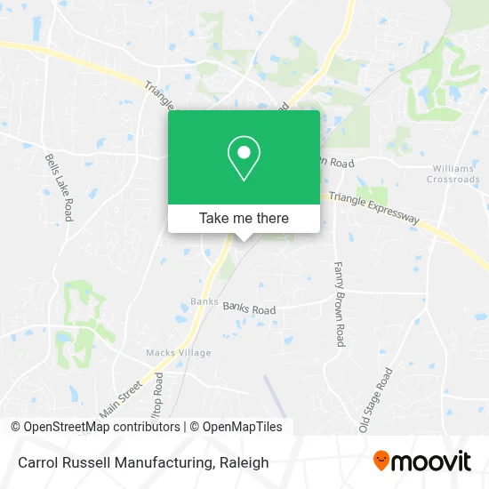 Carrol Russell Manufacturing map