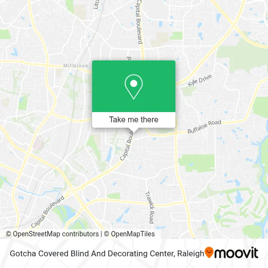 Gotcha Covered Blind And Decorating Center map